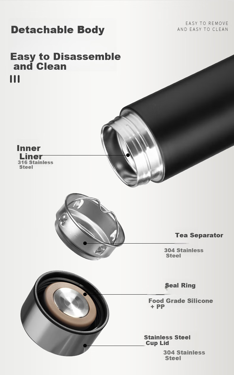 GiNT Insulated Mug, 316 Stainless Steel Cup, Tea Infuser for Men And Women, Portable Business Car Water Bottle, Customizable Gift 10