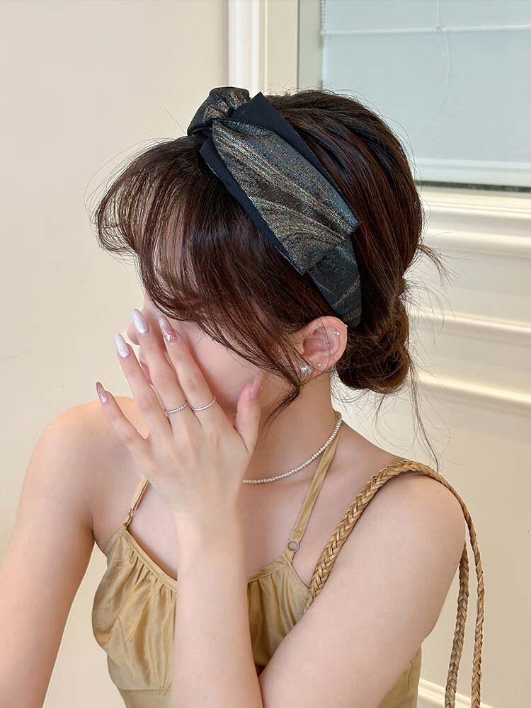 CHIMERA Vintage Wide-Brim High Crown Headband for Women, Non-Tight Hairband, Face Washing Hair Hoop, Hair Accessory, Birthday Gift for Women 1