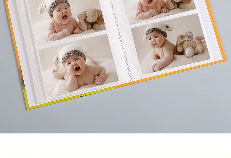 Qiyuan 6-Inch 100-Sheet Laminated Photo Album 3/4/5/6 Inch Insert LOMO Photo Memory Book Mini Storage - Hello Time 11