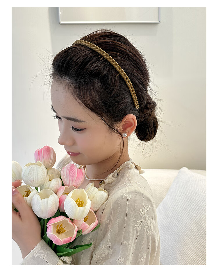 CHIMERA [Face Washing Special] 2-Piece Simple Toothed Non-Slip Headband, Hair Clip, Hair Accessory, Hair Ornament for Wome 6