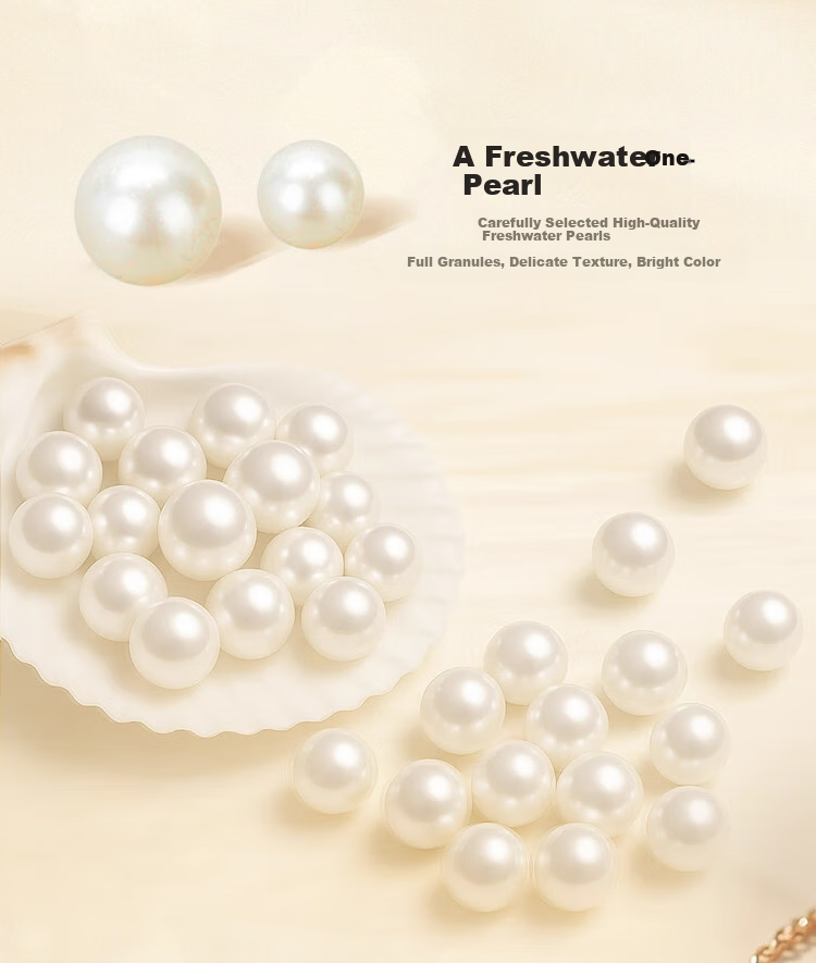 AJIDOU Women's Necklace, Fashionable And Elegant Freshwater Pearl Collarbone Chain, Versatile And Elegant Gift for Girlfriend Or Wife, Mid-Autumn Festival Present 5