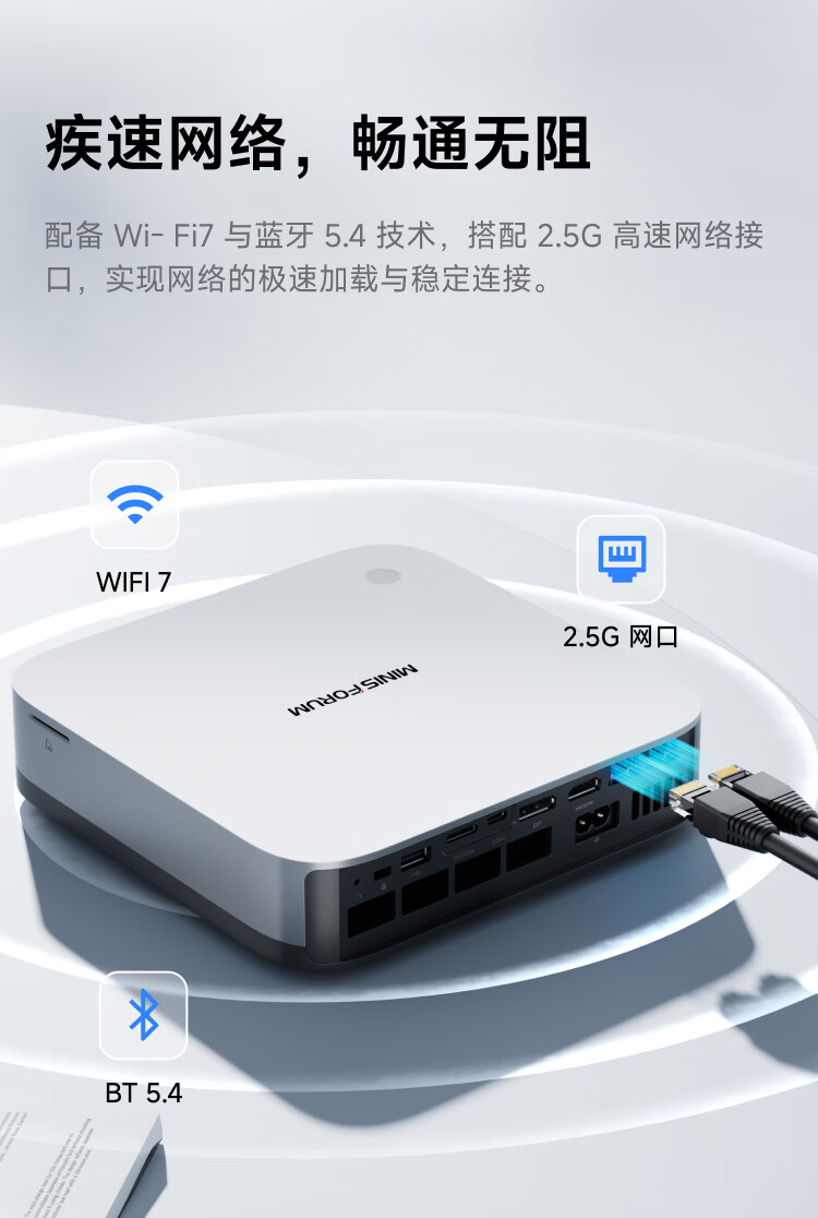 Mingfan X1 Pro Ryzen AI9 HX 370 Mini PC, AI Desktop Computer, AMD Gaming And Office OpenCLaw Small PC, 32GB RAM + 1TB Storage 1