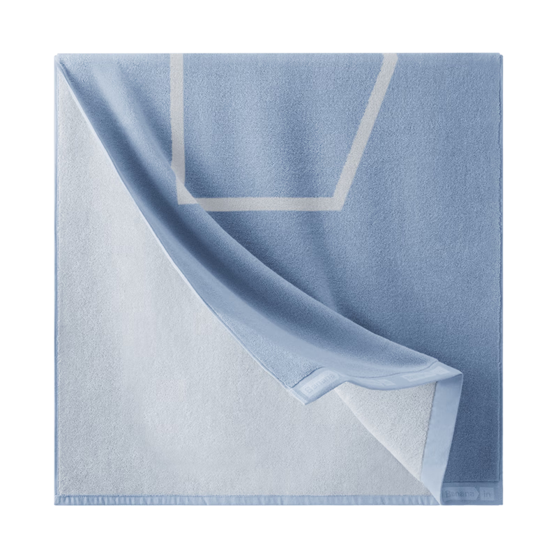 Bananain 301H Bath Towel for Men And Women, Pure Cotton Shower Towel, Extra Large And Thick, 100% Cotton, Absorbent And Antibacterial - Light Blue