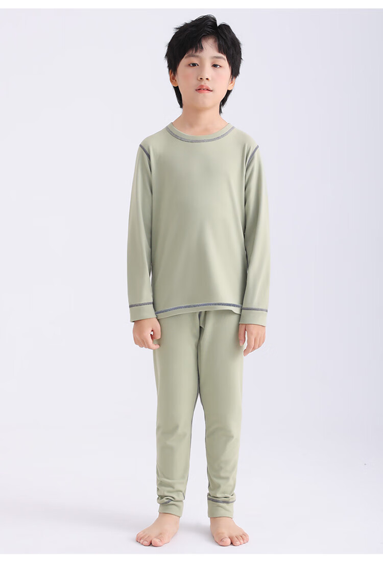 Hodo Children's Thermal Underwear Set Velvet Autumn Long Johns Purple Size 150 3