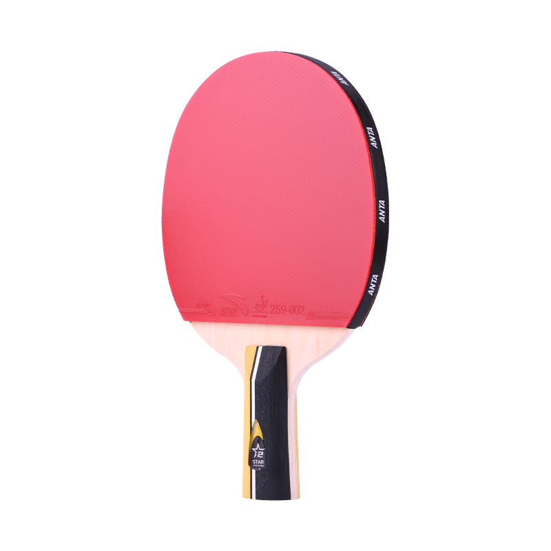 Anta 2-Star Table Tennis Paddle (Jingcang Fast Delivery + 6 Balls + Paddle Case) P202 Penhold Single Paddle