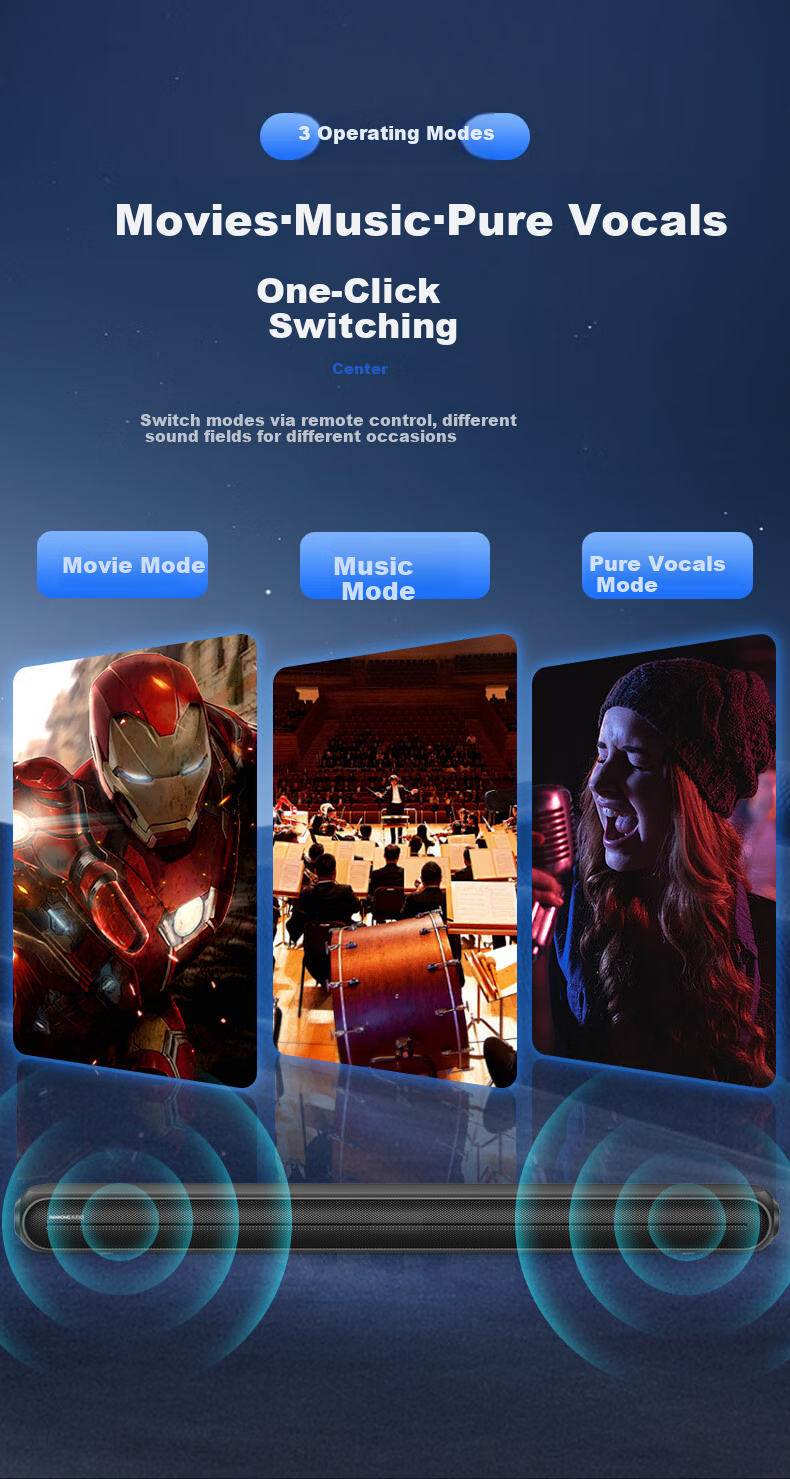 HANHONG_AUDIO 112K TV Soundbar, Home Theater KTV Package, All-In Speaker for Watching Movies And Singing, Stereo Surround Bluetooth Speaker, Karaoke Sound System for Indoor Use at Home 6