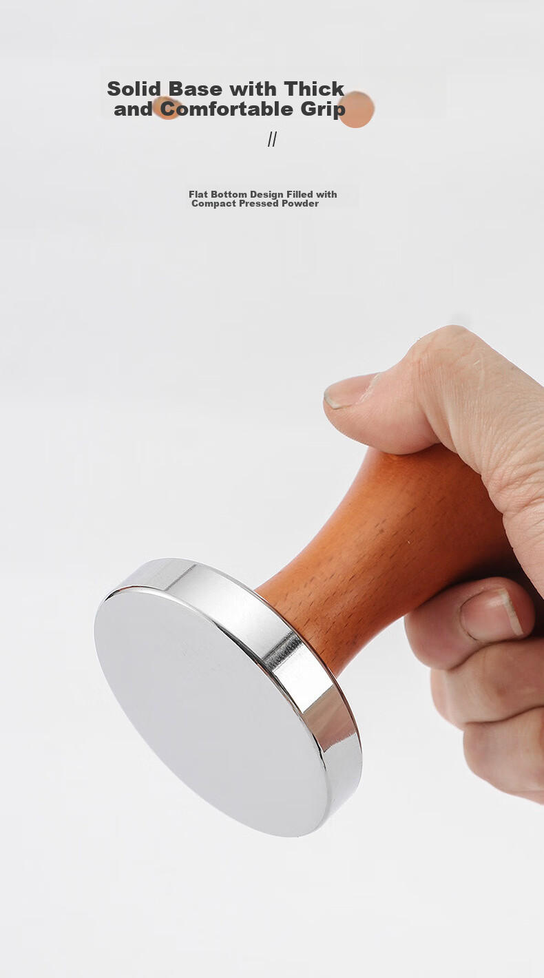 YIJUKE (YIJUKE) [51mm] Wooden Handle Coffee Tamper, Coffee Grinding Tool, Coffee Accessory, Coffee Machine Handle Tamper 4