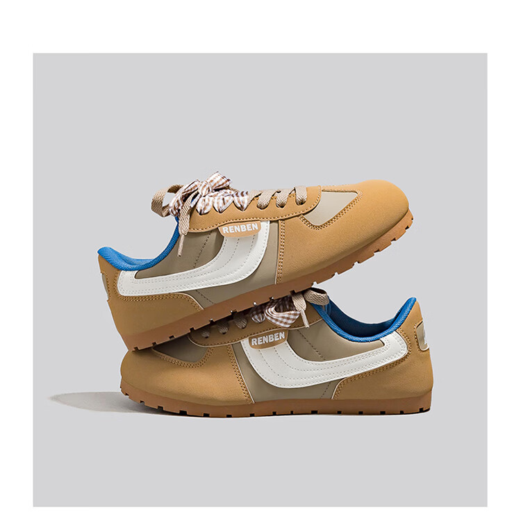 RENBEN 2026 Spring New Original INS Style German Training Shoes Dopamine Color Sweet German Training Shoes Fashion Ultra-Soft Sneakers 2