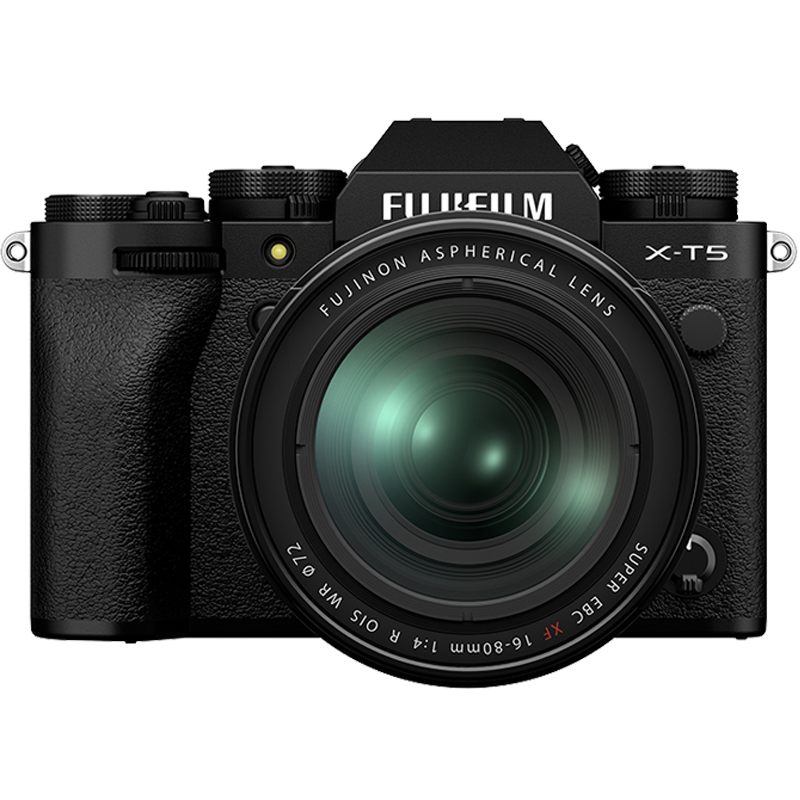 FUJIFILM X-T5/XT5 Mirrorless Camera Kit (16-80mm) 40.2MP 7-Stop 5-Axis Image Stabilization 6K30P Classic Mechanical Dial Black