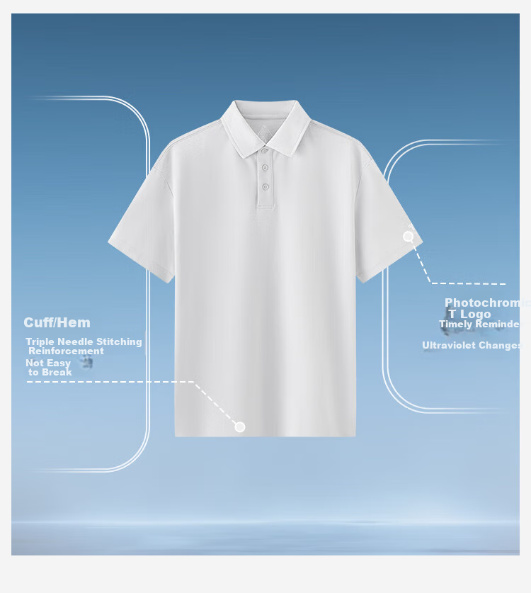 MuzhibaixiaoT Comfortable Short-Sleeve Polo Shirt for Men, Spring/summer 2026, Breathable Business Casual Collared White Xiaomai, Ink Black, L 4