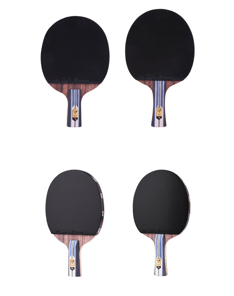 Anta 7-Star Table Tennis Paddle (Jingcang Fast Delivery + 6 Balls + Paddle Bag) P702 Straight Handle Single Paddle 1