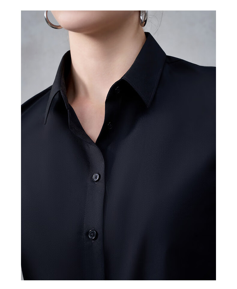 G2000 Women's 2025 Autumn Winter Commuter Long Sleeve Shirt with Tie Delivery/Cotton Blend/Mall Same Style 10