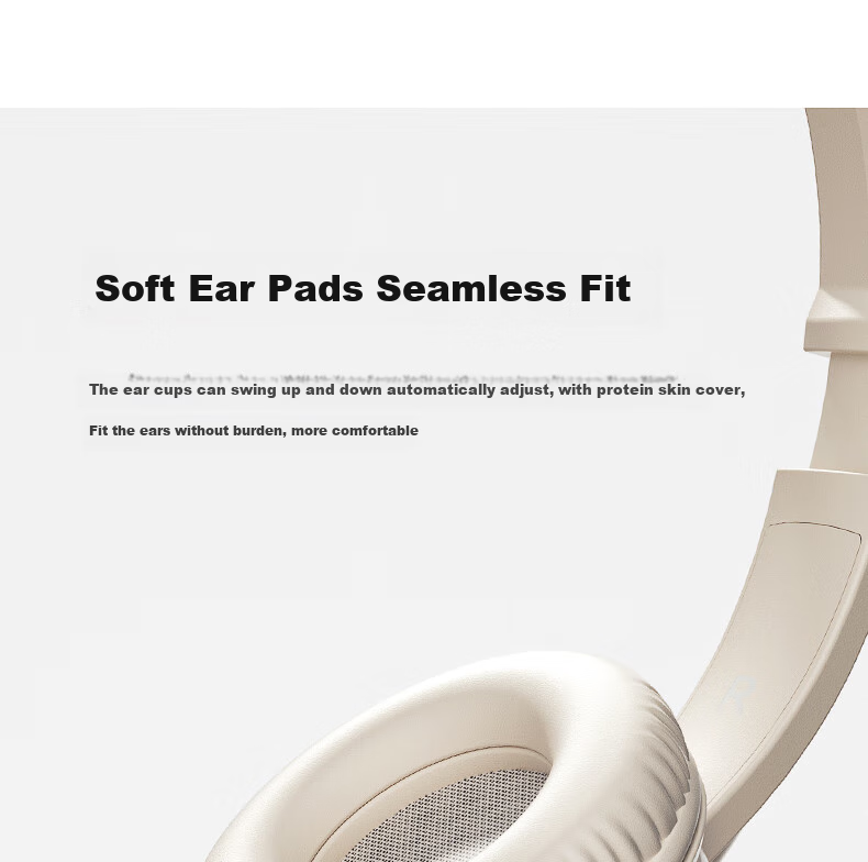HP Wired Headphones, Over-Ear, High-Definition Noise-Cancelling Earphones with Microphone, for Computer Office Online Classes And CET-4/6 Exams, Milk Tea Color 13