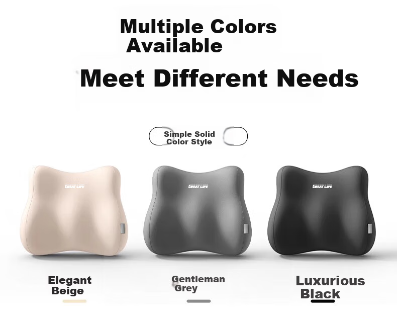 GREAT LIFE Lumbar Support Pillow Office Waist Cushion Long Sitting Backrest Chair Car Seat Waist Pad Driver Cushion 18