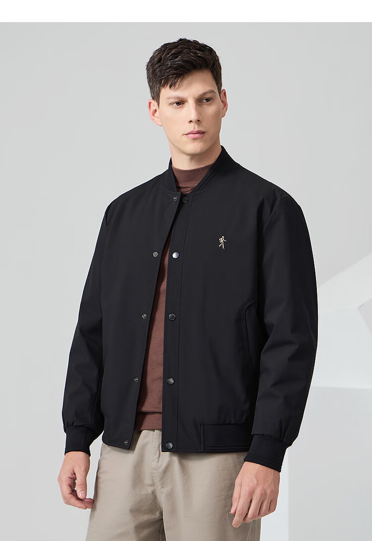 DANCING WOLVES 3D Structured Fashion Baseball Jacket Men's Casual Coat 001 Black 3XL (190) 16