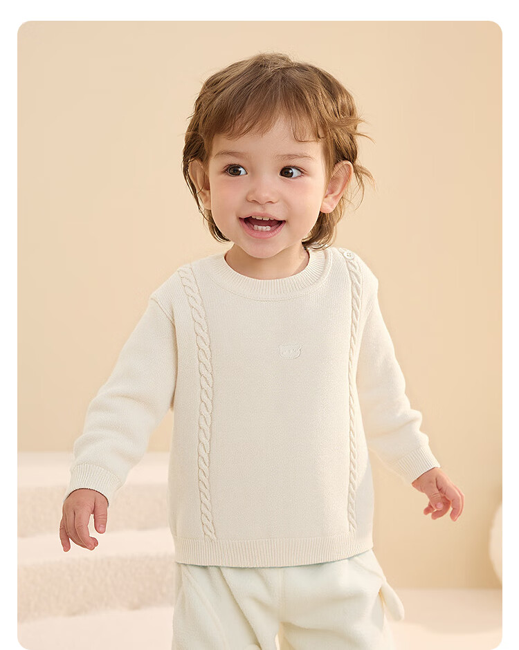 Balabala BalaOne Kids Sweater Boys Girls Wool Knitwear 2025 Winter Baby Pullover 208425103210 4