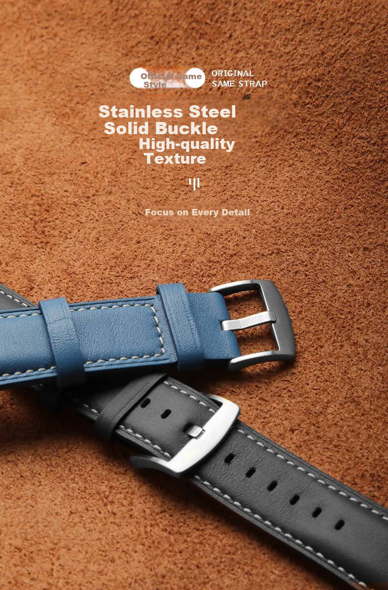 LANGLING Leather Watch Strap Compatible with Huawei Watch GT5 Pro, Original Style for GT4/GT5/GT3/GT2 Women's Models, Soft And Comfortable Strap for Honor 42/41mm Watch Face Universal Fit 4