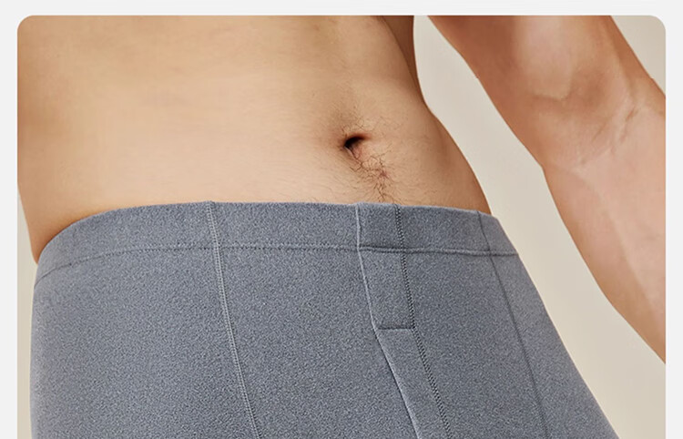 LangSha Men's Thermal Underwear Wool Silk Adjustable AB Side Comfortable Breathable Antibacterial Heating Thin Base Layer Pants Winter 15