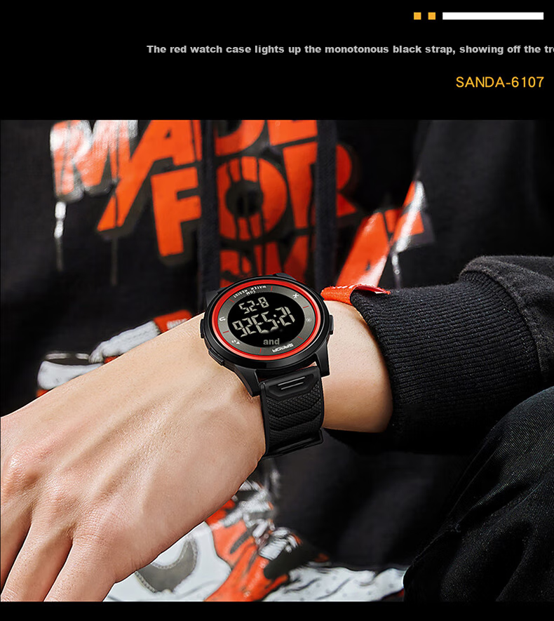 GEORGCOUNT Men's Watch for Students, Teenagers, Middle And High School Students, Multifunctional Waterproof Luminous Children's Electronic Watch for Boys 13