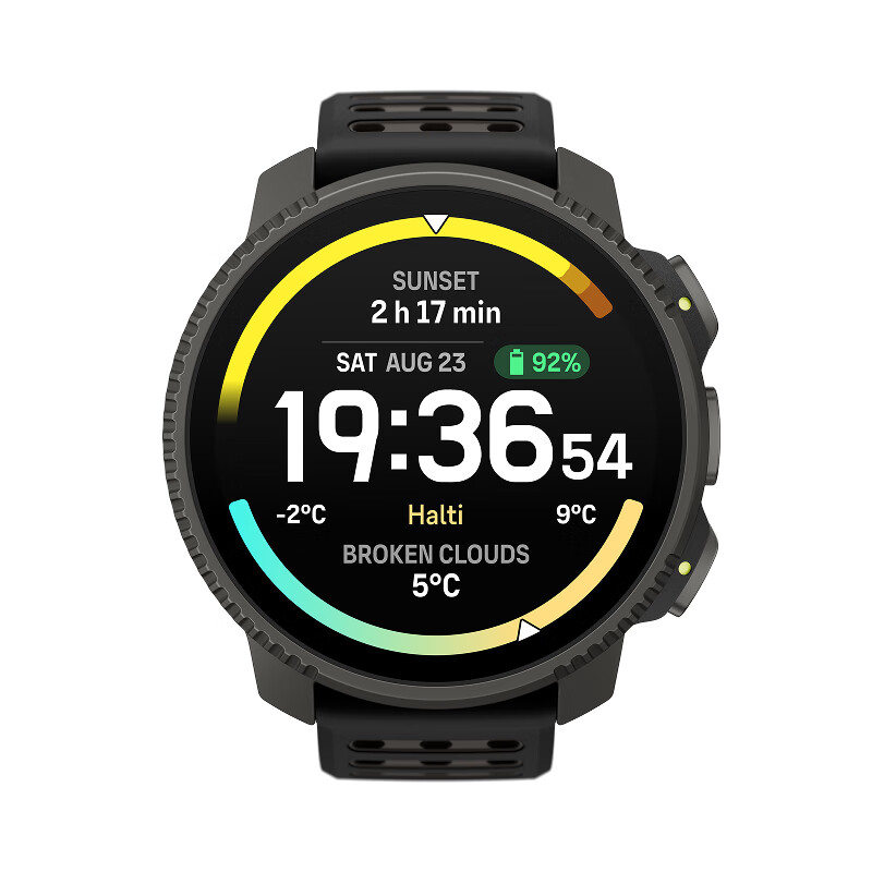 SUUNTO Vertical 2 Outdoor Adventure Flagship Watch Mountaineering GPS Heart Rate Blood Oxygen Sports Watch Polar Night Black
