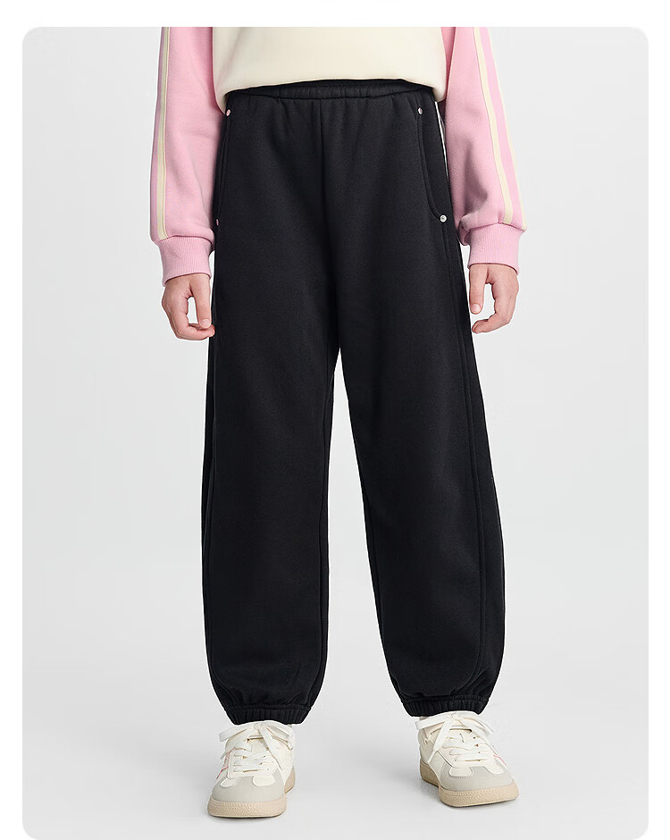 Balabala BalaOne Kids Fleece-Lined Pants Girls Sports Long Pants 2025 Winter Warmth 208425108004 6