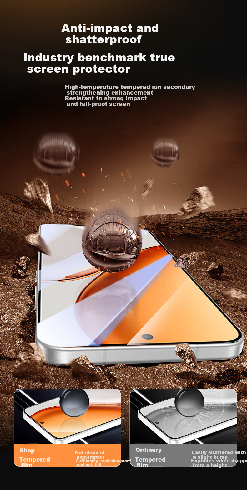 Kulefeng [Two-Pack Value Pack] Tempered Glass Screen Protector for Honor X70, Full Coverage Ultra-Thin HD Anti-Shatter Fingerprint-Resistant Protective Film 4