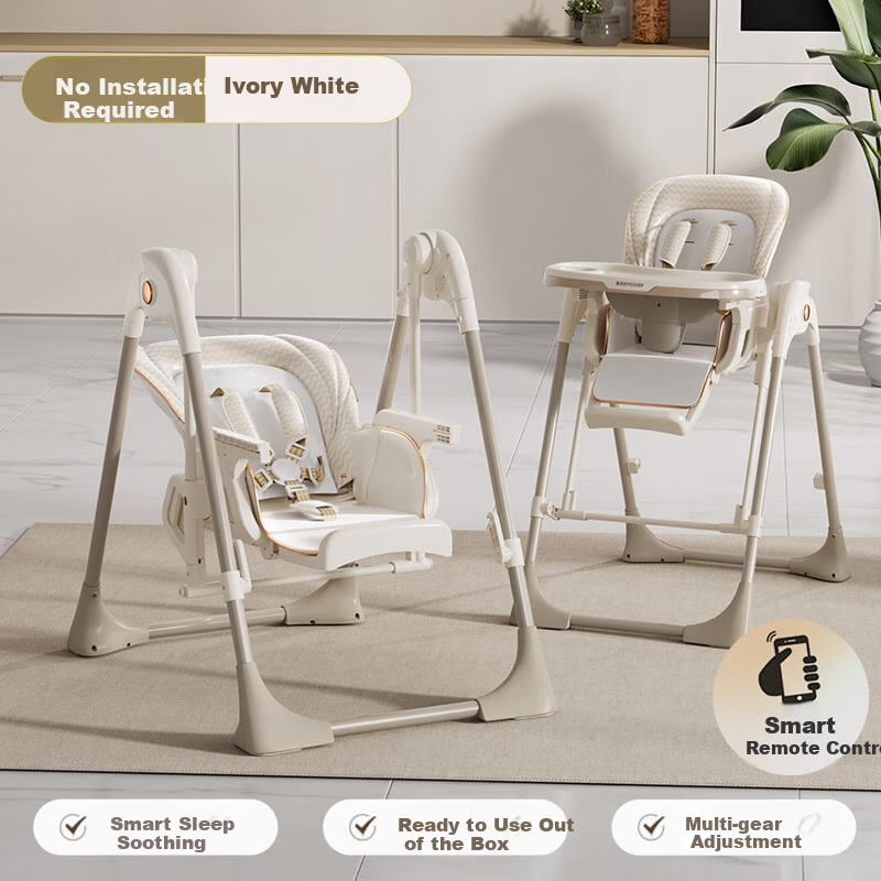 Karmababy Baby High Chair Rocker Smart Sleep Soothing CNAS Certified Multifunctional No Installation Recliner Seat