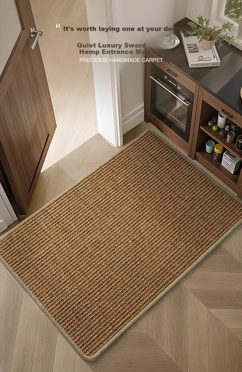 Dajiang Natural Sisal Entrance Mat, Doorway Rug, Foyer Carpet, Handwoven Entrance Mat, 60x90cm 4