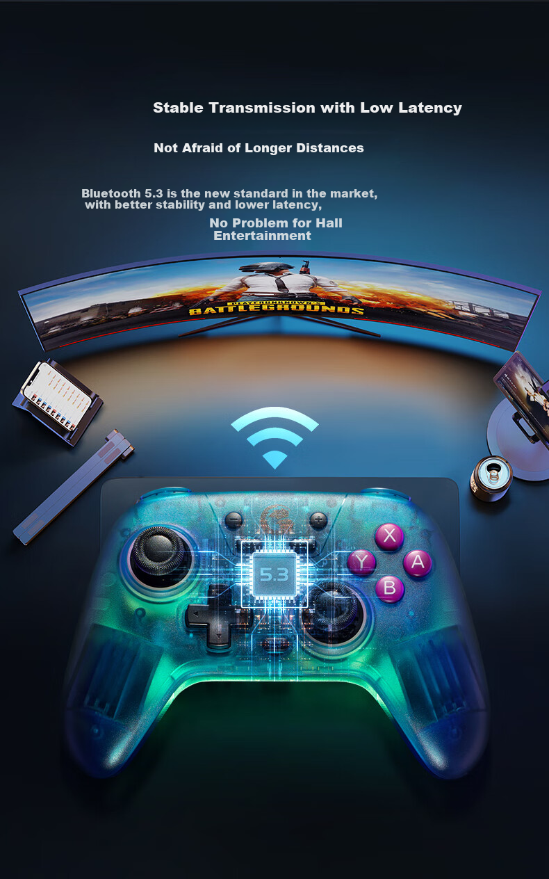 GAMESIR Qimingxing NS Version Switch 2 Motion Controller HD Vibration Steam Wireless Bluetooth Gamepad for PC Computer Mobile Phone Silk Song Pro Pokemon ZA 10