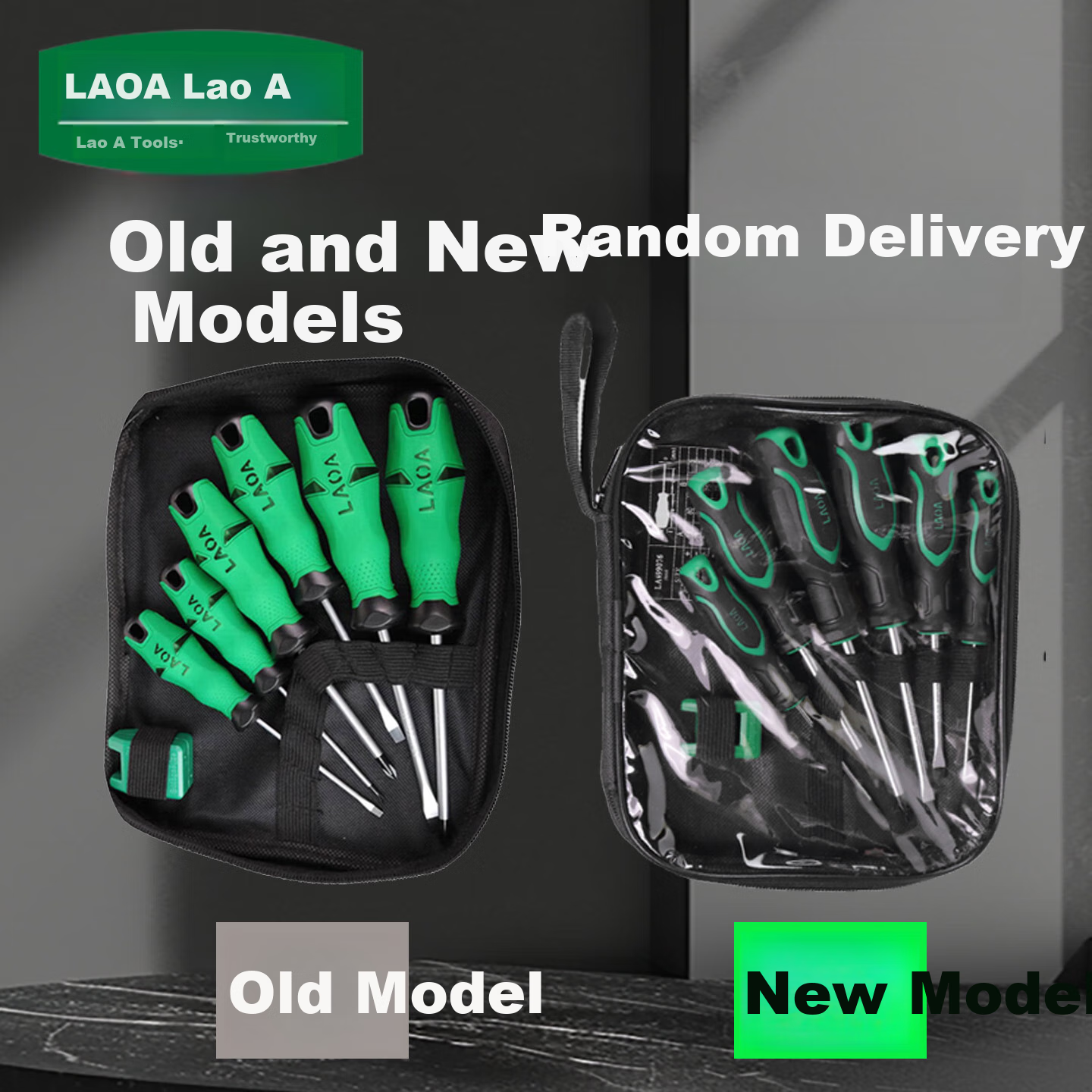 LAOA Screwdriver Set, 6 Pieces, Phillips And Flathead, Magnetic, for Home Use, LA699076 1