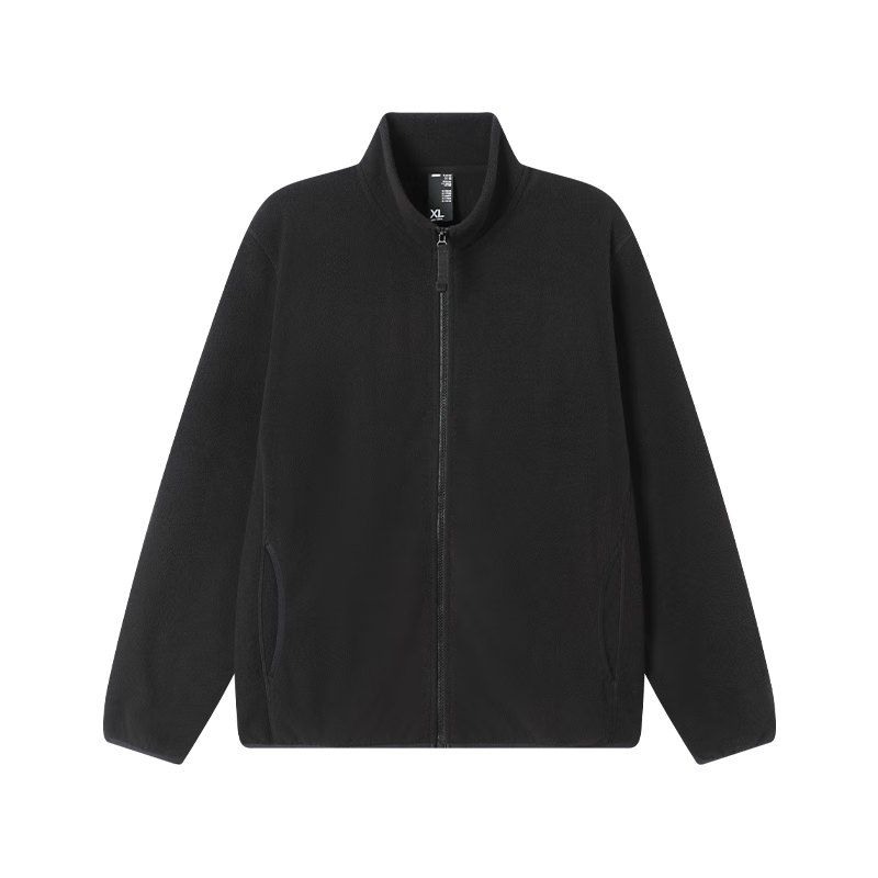 JD Jingzao Men's Jacket Fleece Lined Winter Thickened Black M