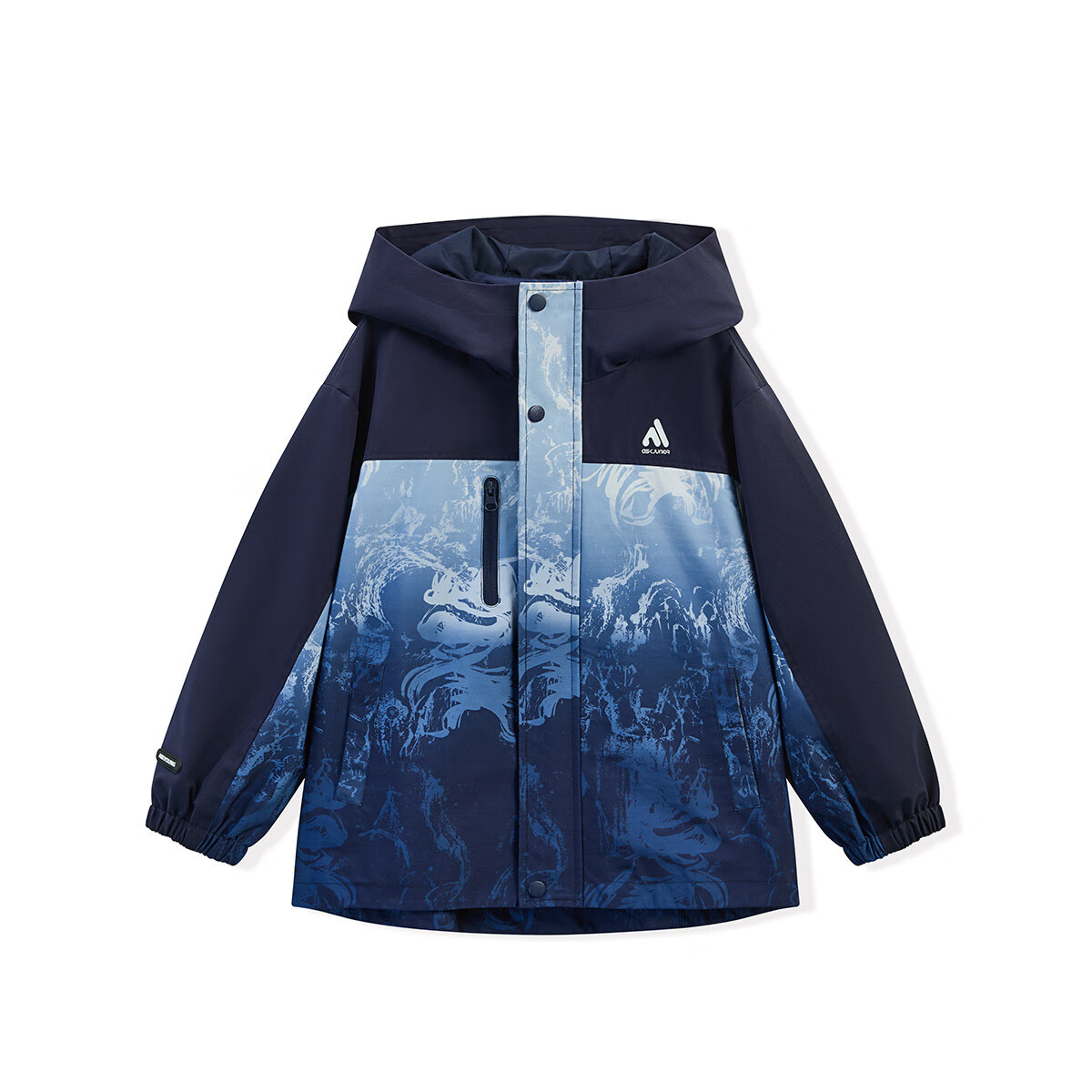 ASK JUNIOR Kids' Jacket Boys' Spring Traditional Chinese Style Outdoor Mountaineering Windproof Coat Navy Blue 130 9