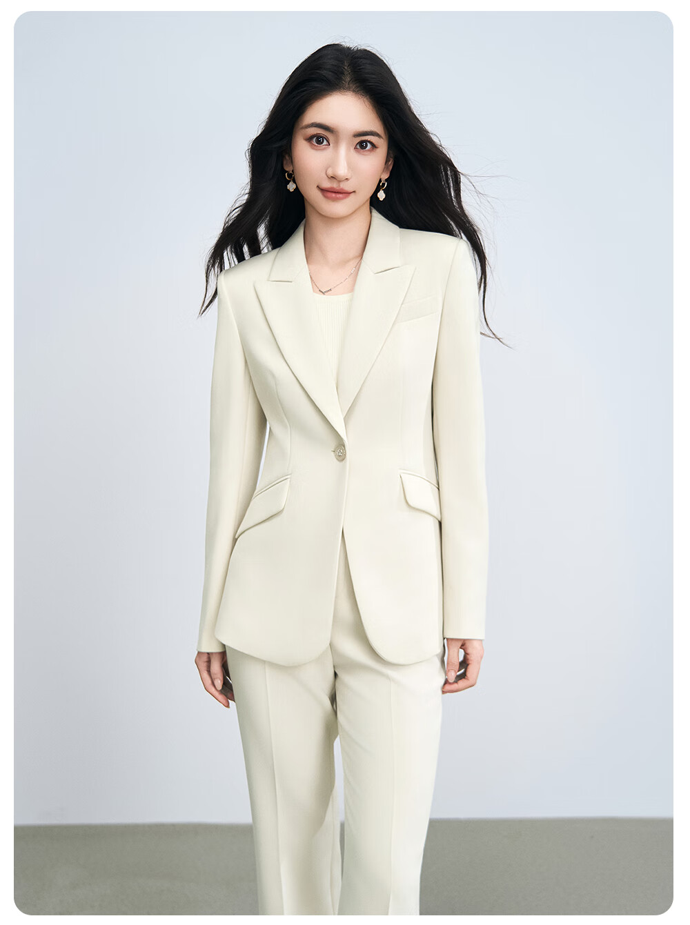 Miss Bird Women's Suit Set High-End Formal Small Size Professional Outfit National Exam Commuting Interview Blazer 7