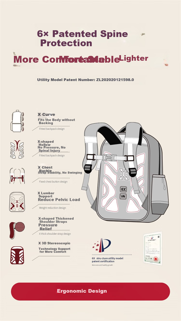 Dijiuchengbao Schoolbag for Primary School Students Grades 4-6, Ultra-Lightweight, Anti-Sagging, Pressure-Reducing, Spine-Protecting Backpack for Girls 5