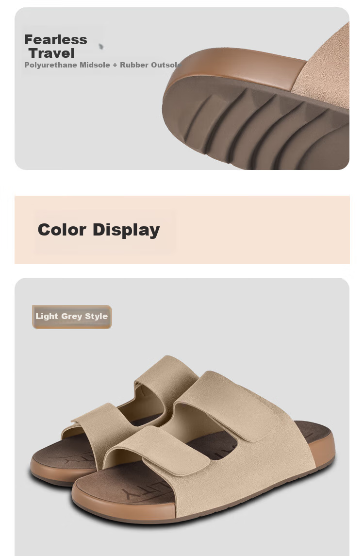 JD Original Bokun Outdoor Sandals, Non-Slip Soft Sole Slippers for Women, Summer New Style, Light Brown, Women's Size 36 6