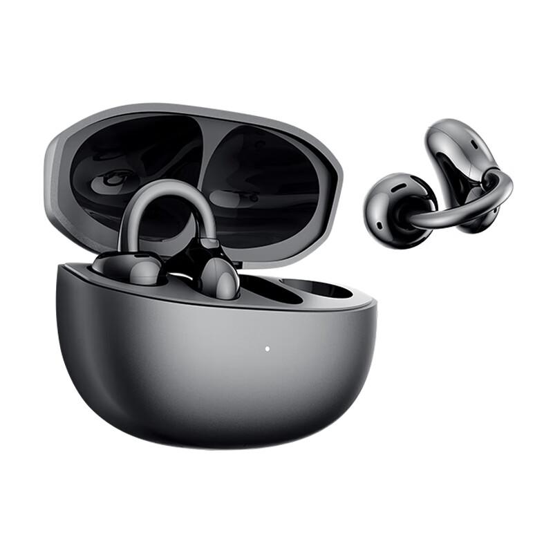Honor Clip-On Earphones 2 Honor Earphones Bluetooth Earphones Dual-Mic Noise Cancelling Long Battery Life Comfortable Phantom Night Black Compatible with Honor Huawei Phones Black for Sets