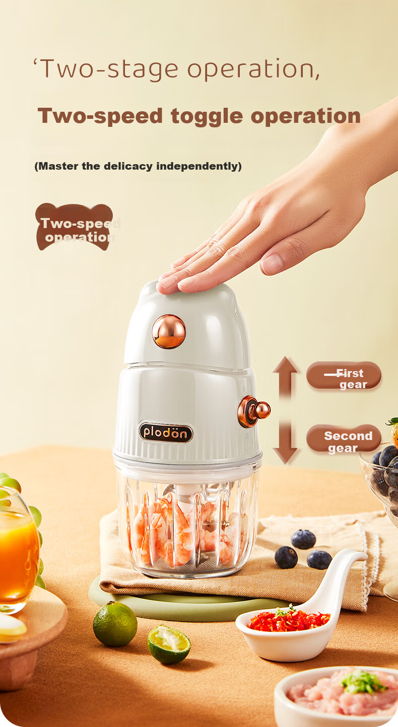 PLODON Baby Food Processor, Infant Feeding Tool Grinder And Mixer, Dual Cups for Raw And Cooked Foods 4