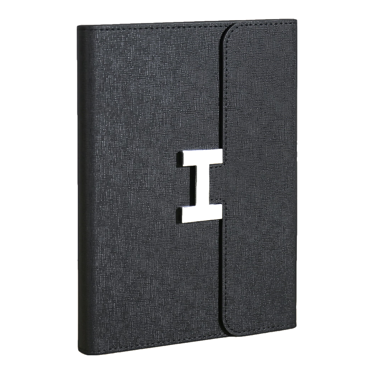 Zhongjianwenju Notebook, Journal, Business Retro Notebook, Work Diary, Meeting Minutes Book, Office Stationery, Customizable, A5 Black, 91-25 Simple