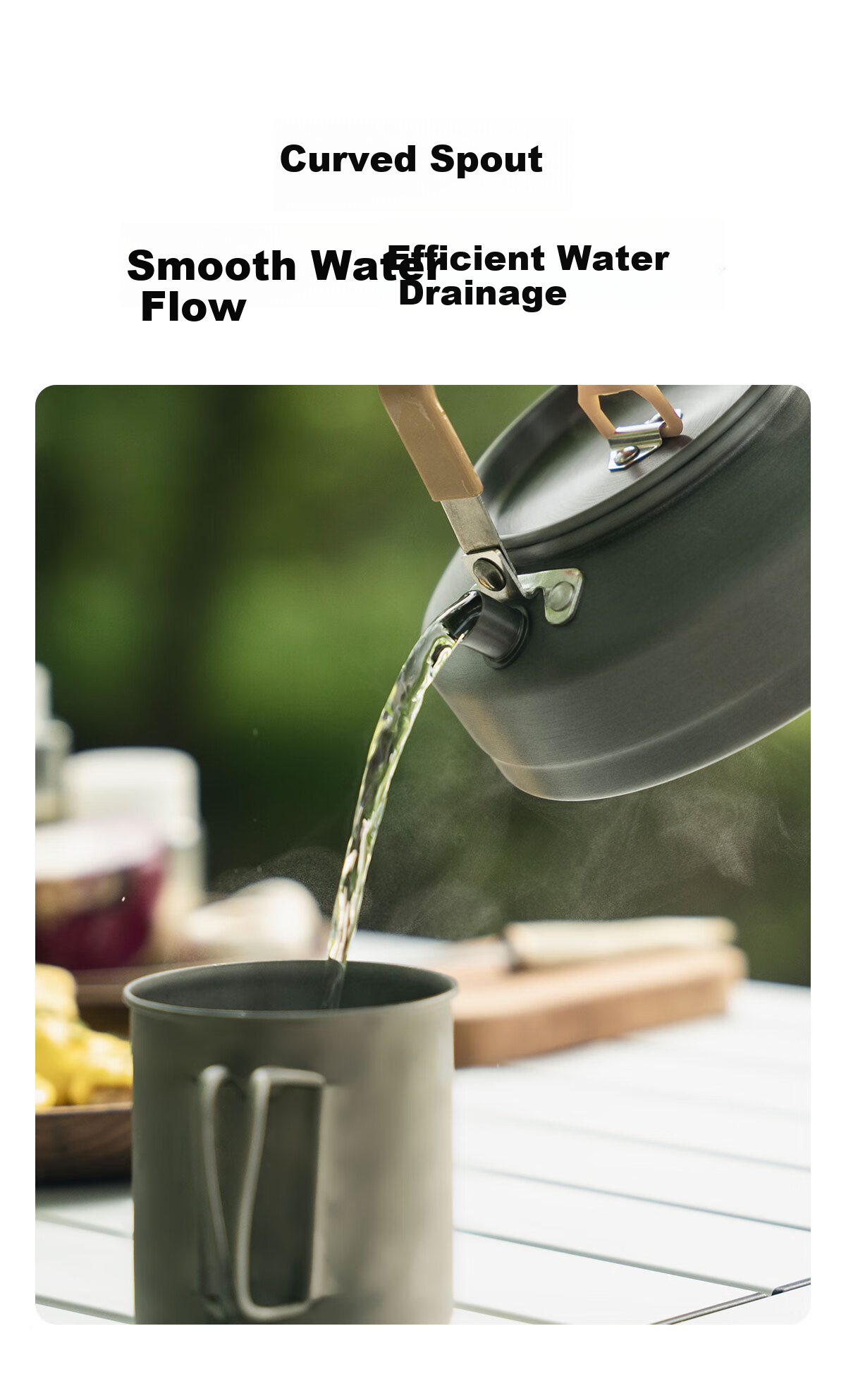 FIRE-MAPLE T4 Teapot Special Edition Single Pot for Outdoor Camping, Wood-Fired Tea Brewing Pot, Coffee Brewing Equipment (1.3L) 6