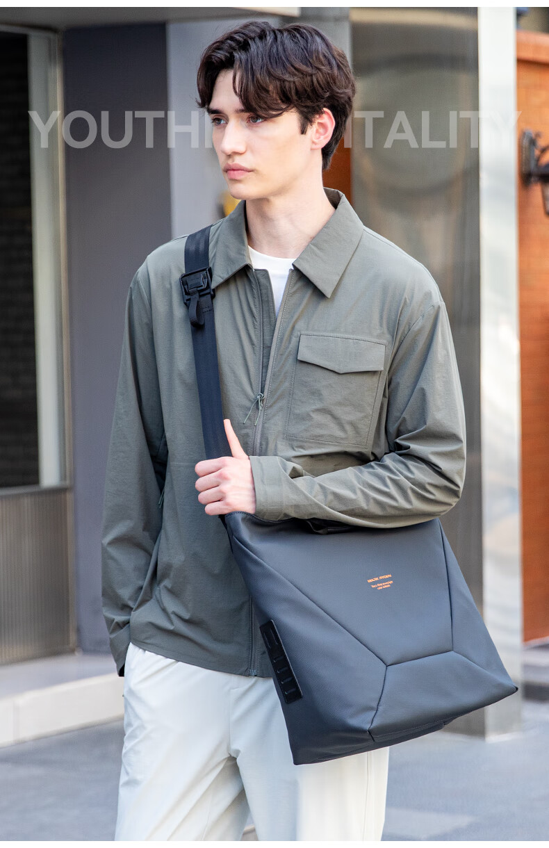 MARK RYDEN Men's Large Capacity Shoulder Tote Bag Magnetic Closure Crossbody Travel Commuter Handbag MR255 10