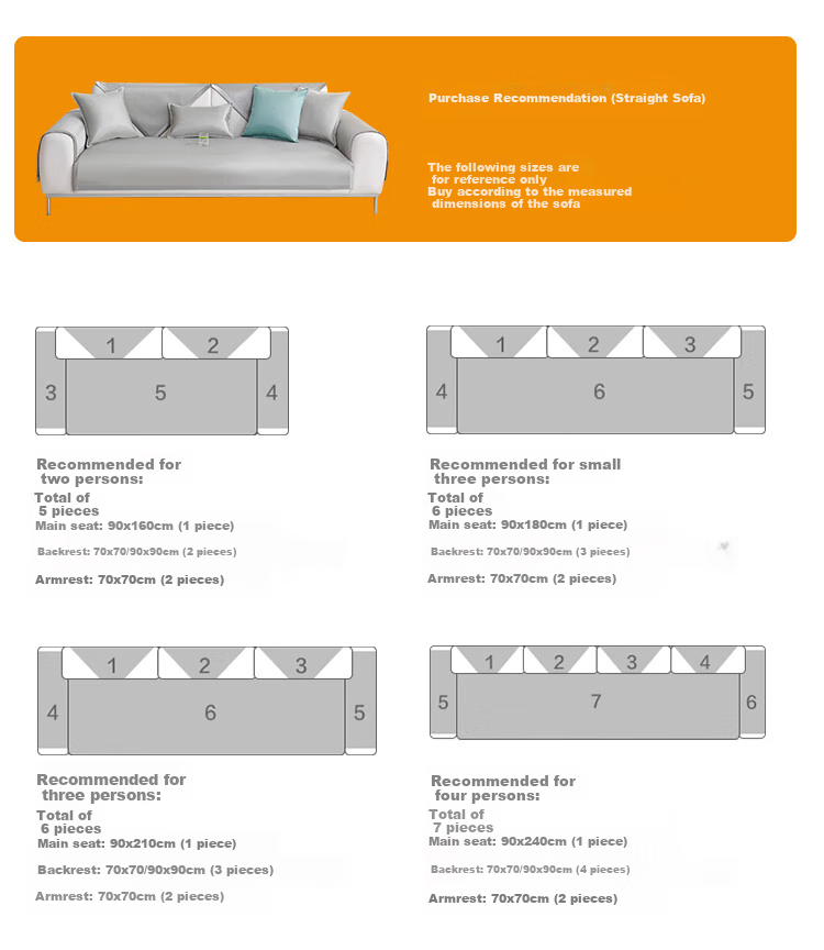 JD Original Four Seasons Cloud-Feel Brushed Sofa Cover, Simple Non-Slip Sofa Throw, Thickened Three-Seater Sofa Cushion, 90*180cm 12