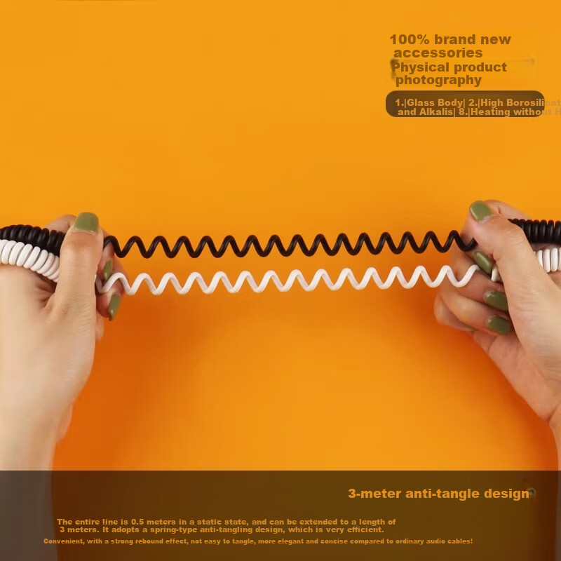 Xuanyi Marshall Harman Kardon 4/3 Generation Speaker Glass Audio Cable Computer AUX Connection Cable Double-Ended 3.5mm Male to Male Phone Computer Laptop Connection JBL 2