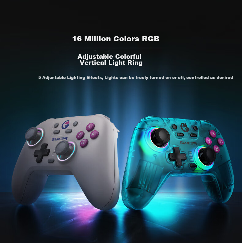 GAMESIR Qimingxing NS Version Switch 2 Motion Controller HD Vibration Steam Wireless Bluetooth Gamepad for PC Computer Mobile Phone Silk Song Pro Pokemon ZA 8