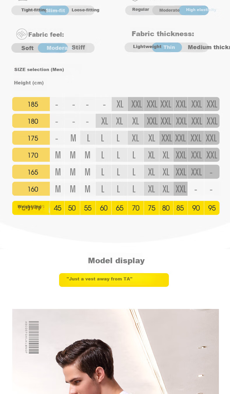 Jianyun Pure Cotton Tank Top for Men, Sports Fitness Undershirt, Sleeveless Vest, Sweat-Absorbing Breathable Thin Vest Top 13
