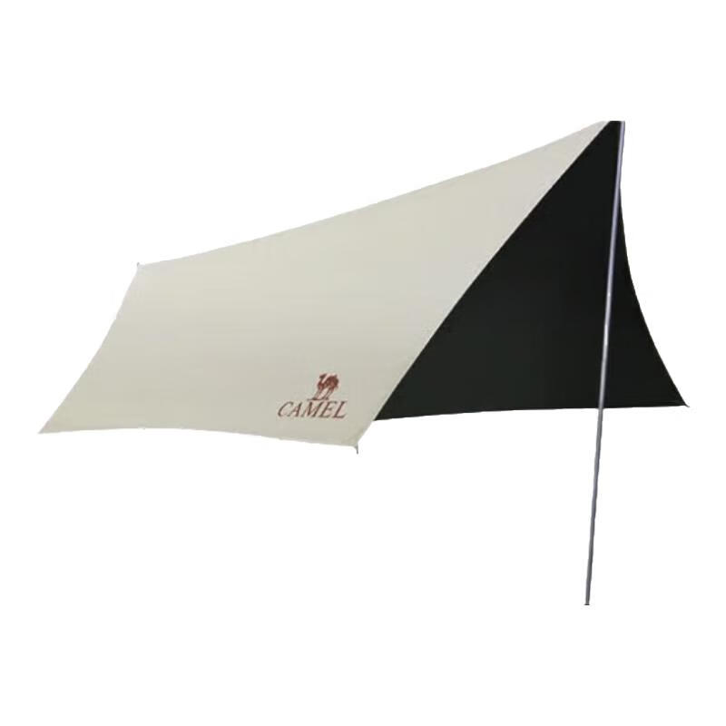 CAMEL Outdoor Black Umbrella Canopy, Rain-Proof, Thickened, Picnic Butterfly-Shaped Hexagonal Sunshade, Camping UV Protection, 133SA6B011