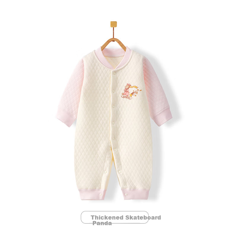 Banjvall Baby Clothes Spring And Autumn Quilted Onesie, Infant Warm Romper, Crawling Suit, Pajamas 59 14