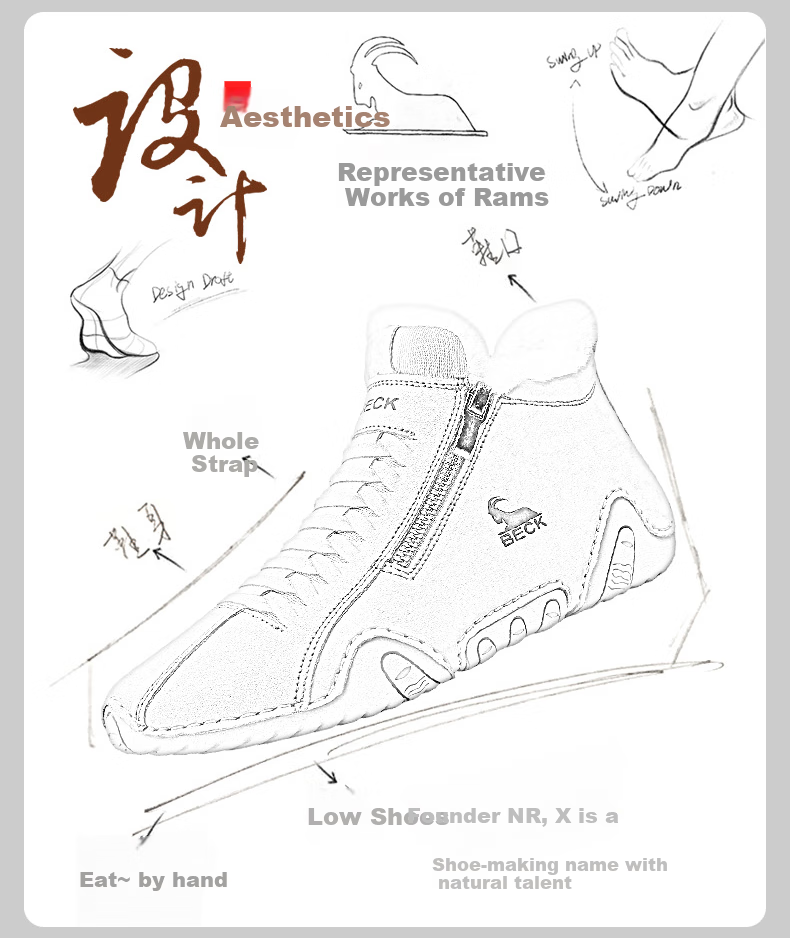 Gongyang Snow Boots for Men, Winter Fleece-Lined Thick Warm Northeast Cotton Shoes, High-Top Martin Boots Genuine Leather Boots, Sand Color, Size 39 8