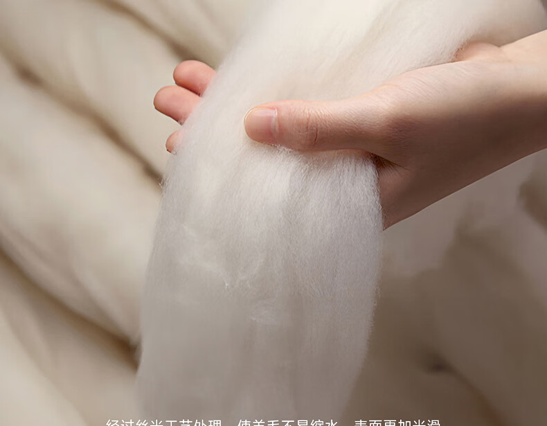 Mercury Home Textiles Quilt 80s Cotton 100% Australian Wool Quilt Class A Antibacterial Winter Warm Quilt Core 200cm×230cm 6