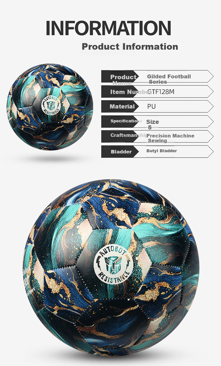 ProSelect Children's Soccer Ball Size 5 PU Durable Machine-Stitched Training Competition Student Exam Standard Football GTF127M 4