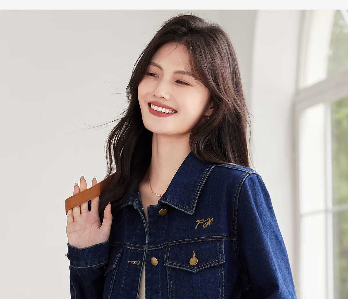 She Enjoy Vintage Denim Jacket Women Commuter Versatile Short Cardigan T53D040 10